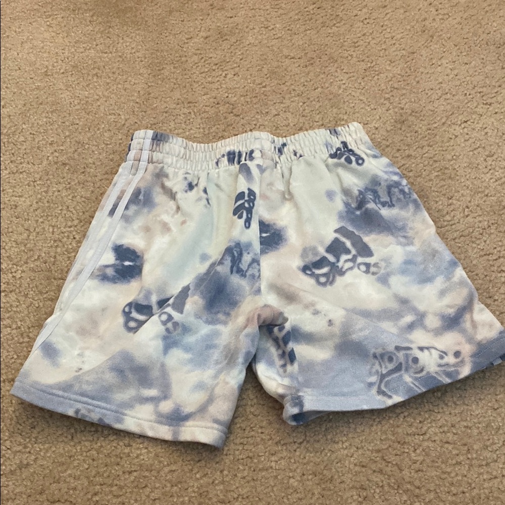 Adidas Cloudy Blue Patterned Shorts